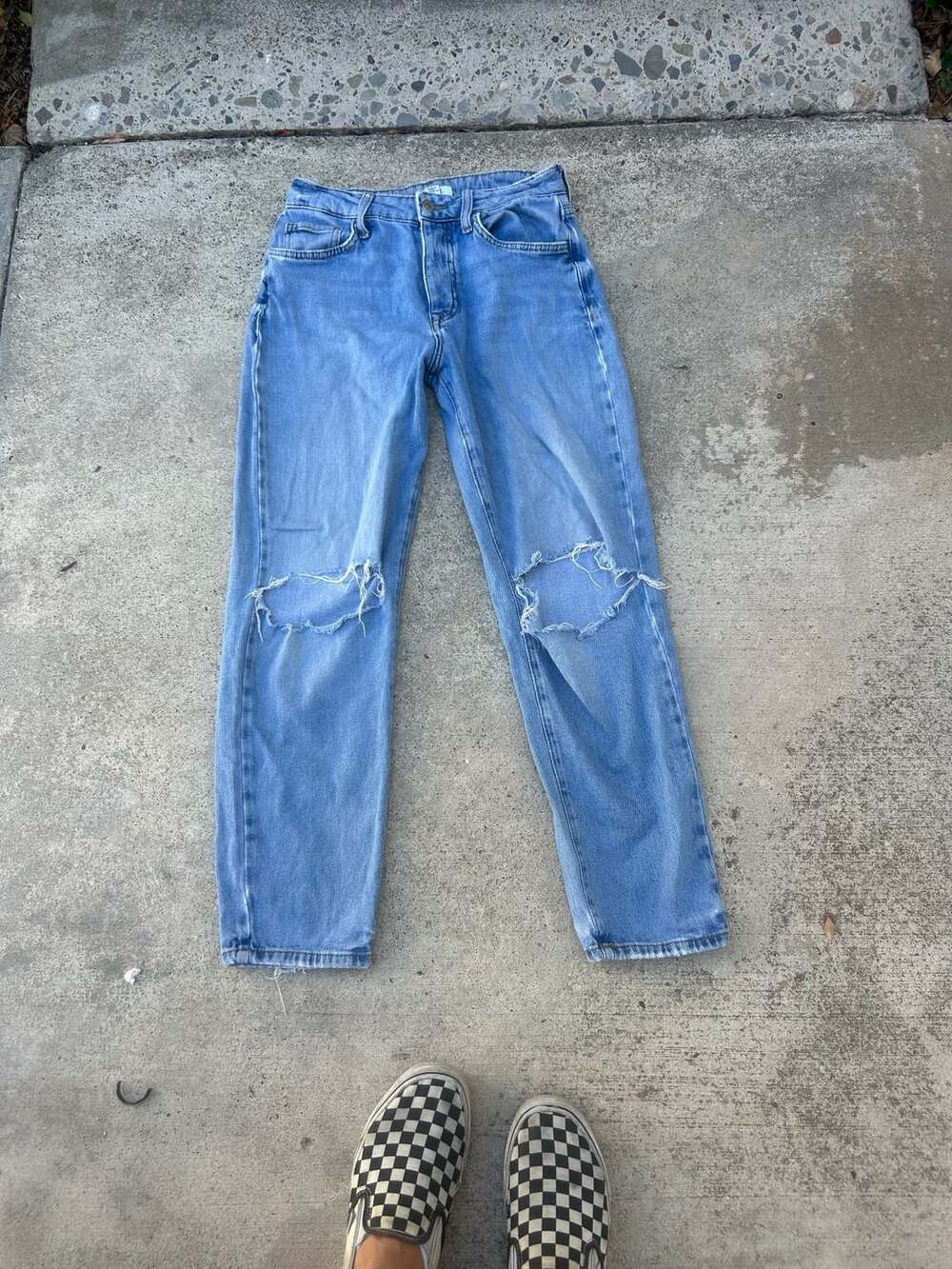 Forever 21 Mom Jeans High Rise Straight Leg Denim Size 27